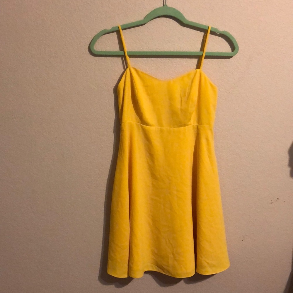 Yellow Spaghetti Strap Dress Forever 21